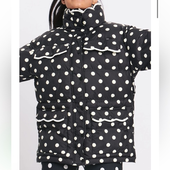 Rachel Antonoff CUPCAKE PUFFER POLKA DOT Size Small 🖤🤍 - Picture 6 of 11
